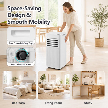 Portable 7000 BTU Air Conditioner, 3-in-1, 32.5 m² Coverage