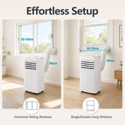 Portable 7000 BTU Air Conditioner, 3-in-1, 32.5 m² Coverage