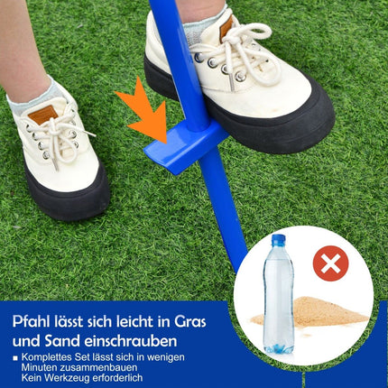 Portable Adjustable Tetherball Set with Rackets