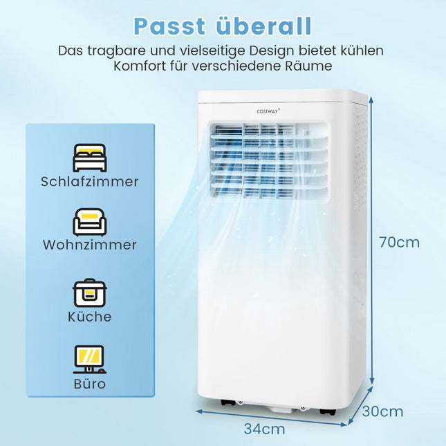Portable Air Conditioner 2.5 kW, 4-in-1 with Dehumidifier
