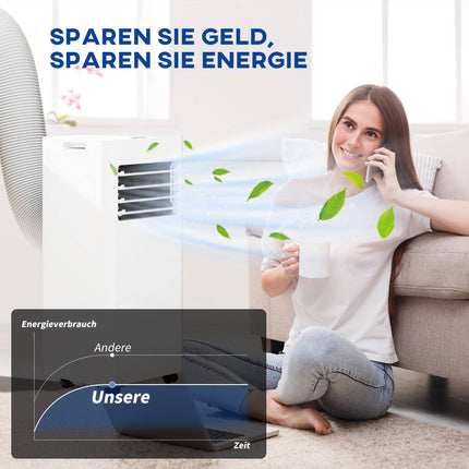 Portable Air Conditioner, 3-in-1, 9,000 BTU, Washable Filter