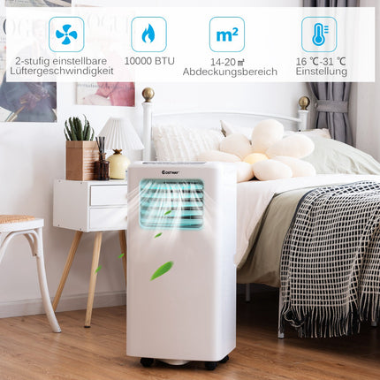 Portable Air Conditioner 9000 BTU, 3-in-1, Remote