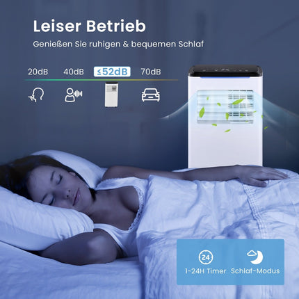 Portable Air Conditioner 9000 BTU, 4-in-1, Smart Control