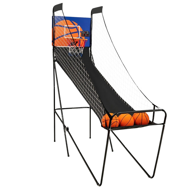Portable Arcade Basketball Game Basketball Machine for Kids 208 x 62 x 207 cm Black