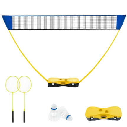 Portable Badminton Net Set 270cm, Rackets, Carry Case