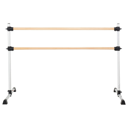 Portable Ballet Barre, Double Beechwood, Height Adjustable