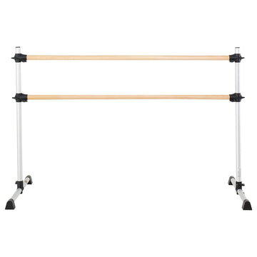 Portable Ballet Barre, Double Beechwood, Height Adjustable