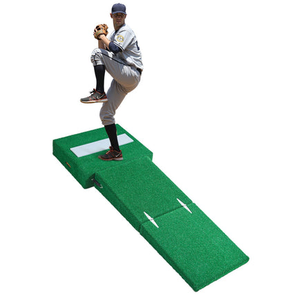 Portable Baseball Pitching Mound, 77-Inch Turf, Rubber