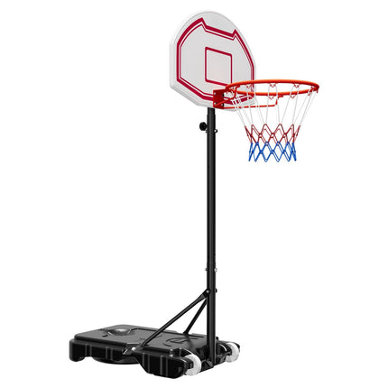 Portable Basketball Hoop, 5.2–6.9 Ft Adjustable, Wheels
