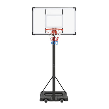 Portable Basketball Hoop, Adjustable 5.6-10 Ft, 43 In Backboard