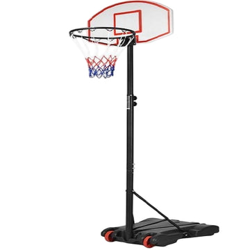 Portable Basketball Hoop, Adjustable Height, 28 In Backboard