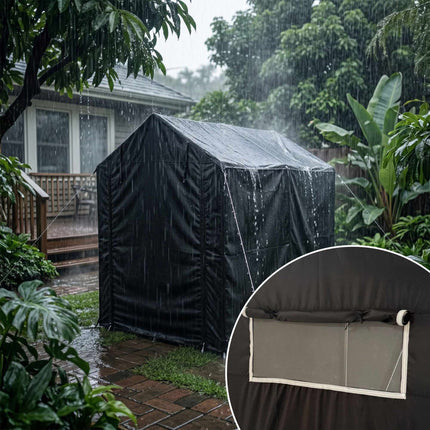 Portable Bike Shed For 2, Waterproof With Window