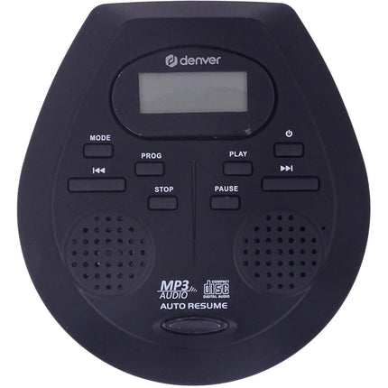 Portable CD Player with Built-In Speakers, Black