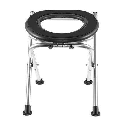 Portable Camping Toilet, Foldable Stainless Steel, 160 kg