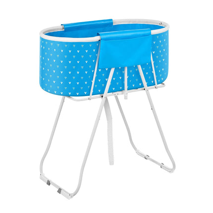 Portable Elevated Foldable Dog Bathtub, Quick Drain For Small Pets