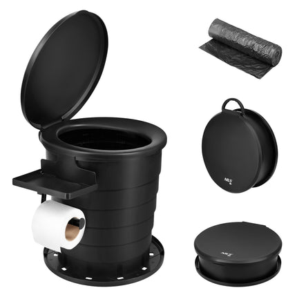 Portable Folding Travel Toilet, Compact Design