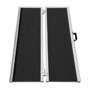 Portable Folding Wheelchair Ramp, 4 ft, 800 lb, Aluminum