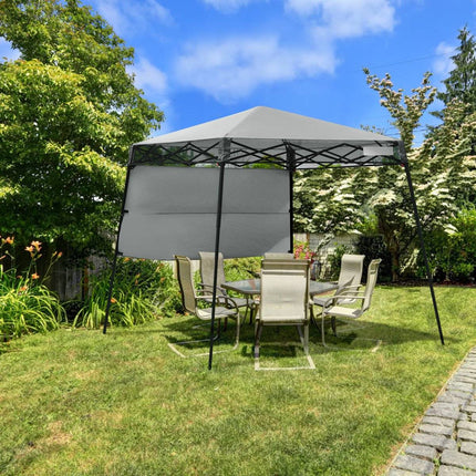 Portable Garden Pavilion Tent with Bag, 181x181x210cm, Grey