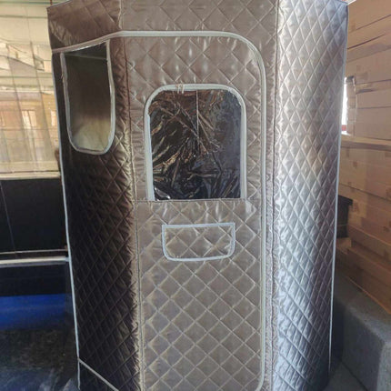 Portable Home Steam Sauna with Remote & Timer, Grey
