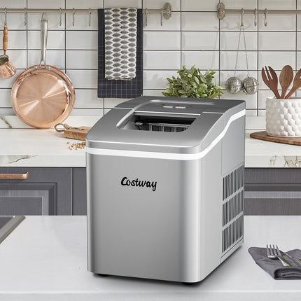 Portable Ice Maker With Self-Cleaning, 12 kg Day, 1.6 L