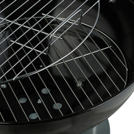 Portable Kettle BBQ Grill with Ash Catcher & Wheels