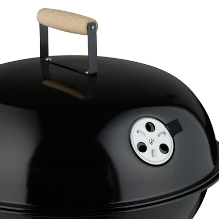Portable Kettle BBQ Grill with Ash Catcher & Wheels