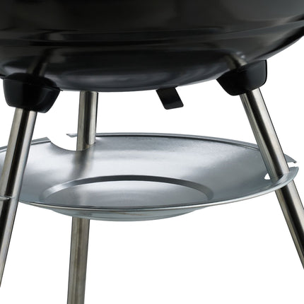 Portable Kettle BBQ Grill with Lid and Wheels