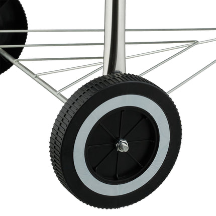 Portable Kettle BBQ Grill with Lid and Wheels