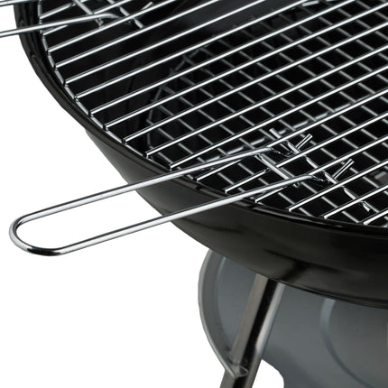 Portable Kettle BBQ Grill with Lid and Wheels
