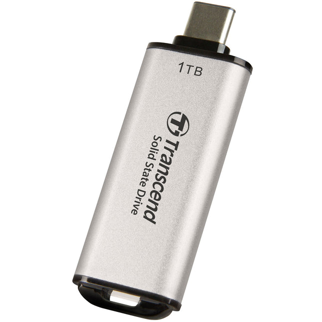 Portable Mini SSD ESD300C USB-C 1TB 10Gbps (R1050/W950 Mb/s) Silver