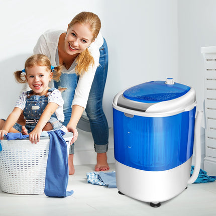 Portable Mini Washing Machine, 2.5kg Spin Dryer, Blue