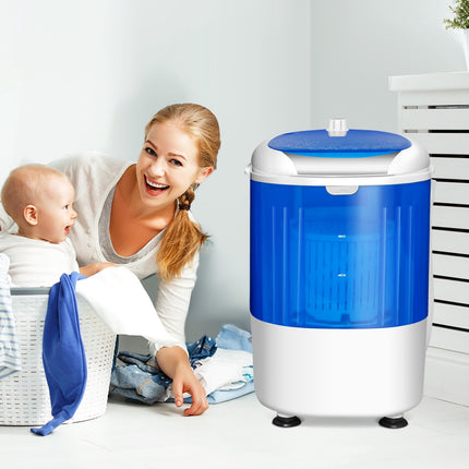 Portable Mini Washing Machine, 2.5kg Spin Dryer, Blue