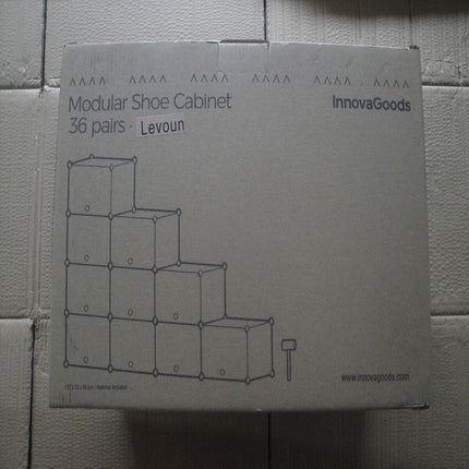 Portable Modular Shoe Cabinet InnovaGoods White - 20 pairs
