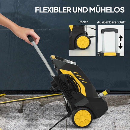 Portable Pressure Washer, 1800W, 135 Bar, Adjustable Nozzle