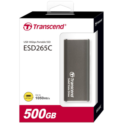 Portable SSD ESD256C USB-C 500Gb 10Gbps (R1050/W950 Mb/s) Aluminum