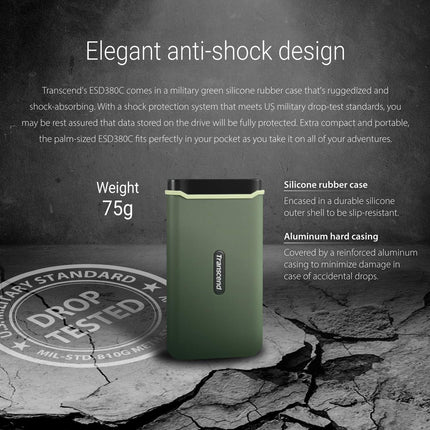 Portable SSD ESD380C USB-C 2TB (R/W 2000 MB/s)