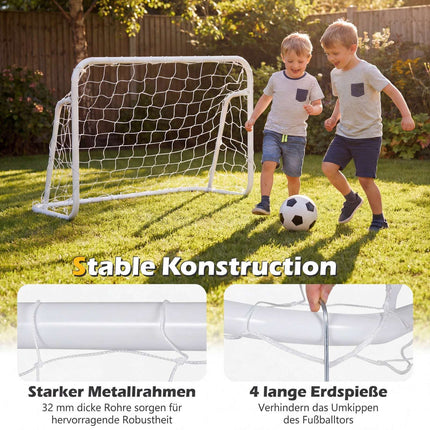 Portable Soccer Goal with Weatherproof Net, 121x60x80 cm