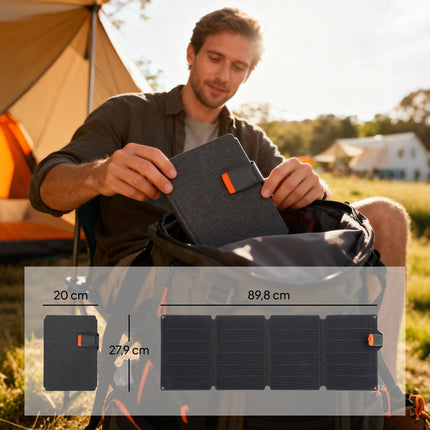 Portable Solar Panel, 36W Fast Charge, Waterproof, Foldable