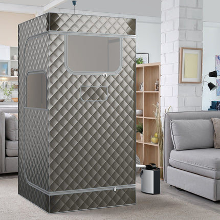 Portable Steam Sauna, 3L 1-Person, Chair, Foot Massager