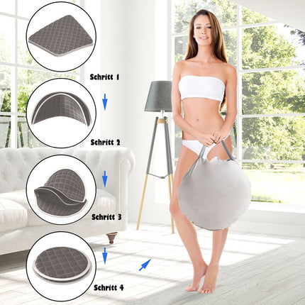 Portable Steam Sauna with Chair, Foot Roller, Absorbent Mat