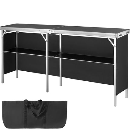 Portable Trade Show Podium Table, Foldable With Carry Bag