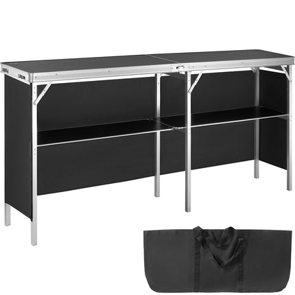 Portable Trade Show Podium Table, Foldable With Carry Bag