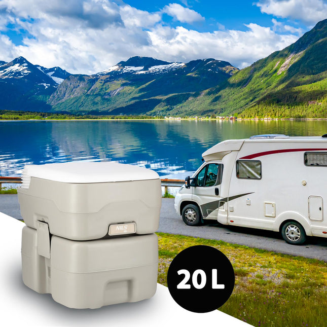 Portable Travel Toilet, 20L Capacity