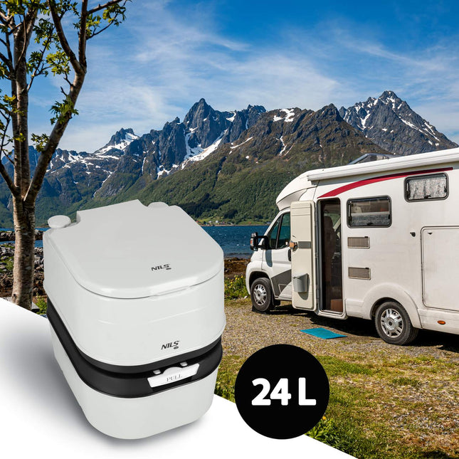 Portable Travel Toilet, 24L Capacity
