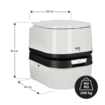 Portable Travel Toilet, 24L Capacity