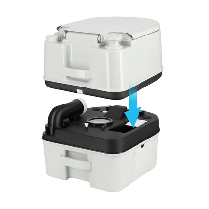 Portable Travel Toilet, 24L Capacity
