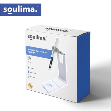 Portable UV LED Nail Lamp, 3W USB-C, LCD Display
