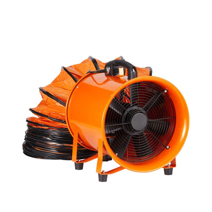 Portable Ventilation Blower 254mm, 10m Duct Hose, 1720 CFM