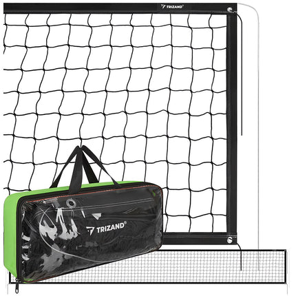 Portable Volleyball Net with Bag, 8.5x1m, Black