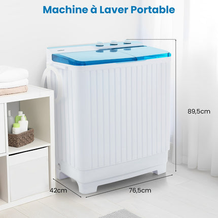 Portable Washing Machine – Twin Tub, 7.5kg Wash, 3kg Spin
